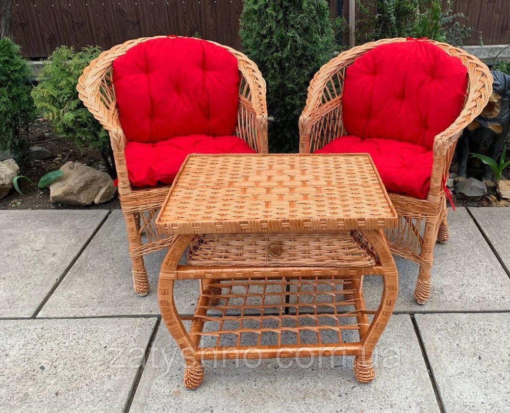 Мебель плетеная с яркими  накидками Киев - изображение 2