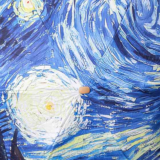 Парасолька механічна Ван Гога «Зоряна ніч» міцна надійна з поліестеру діаметр 91 см HP-23-1BL Коломыя