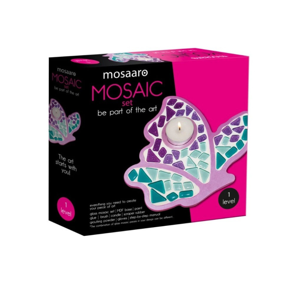 Дитячий набір для творчості кришталева мозаїка "Підсвічник-Метелик" MA1004 Вінниця - фото 1