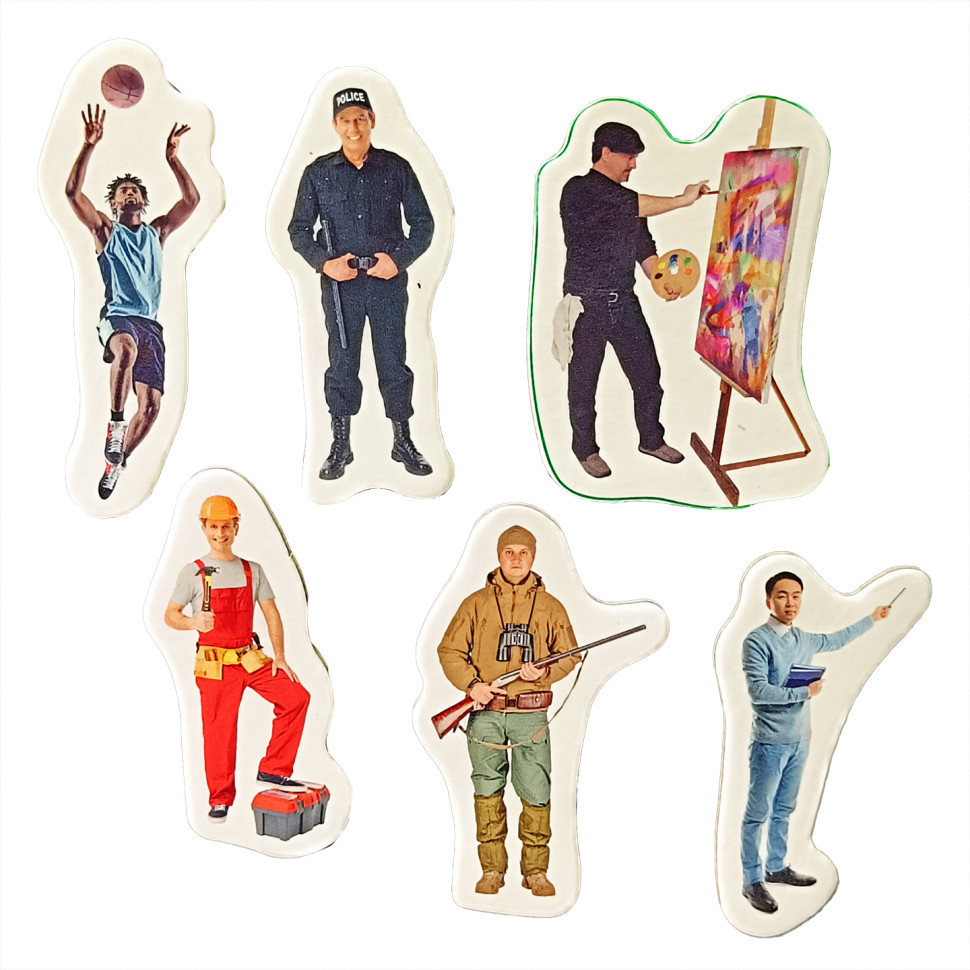 Дитячий набір магнітів "Професії" ML4032-29 в наборі 6 магнітів Вінниця - фото 1