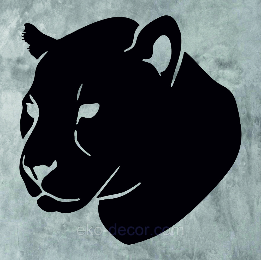 Декоративне настінне Панно «Пантера», Декор на стіну 90*86 см, Чорний Київ - фото 5