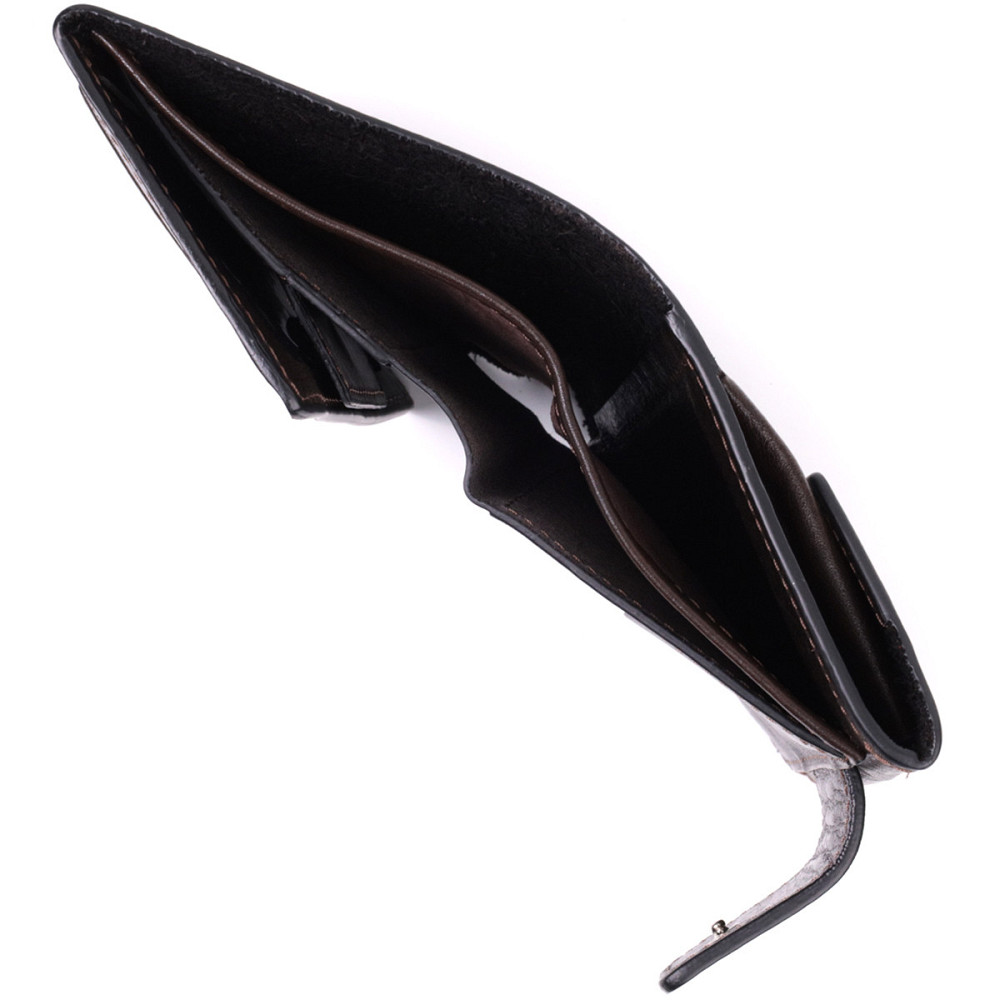 Люксовый кошелек с множеством отделений из качественной натуральной кожи GRANDE PELLE 22574 Коричневый Киев - изображение 4