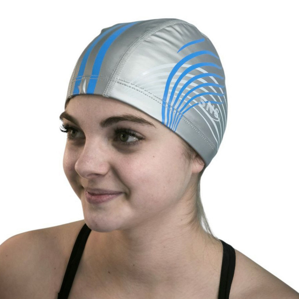 Шапочка для плавання тканинна SNS GRASS PU-H1 Вишневе - фото 1