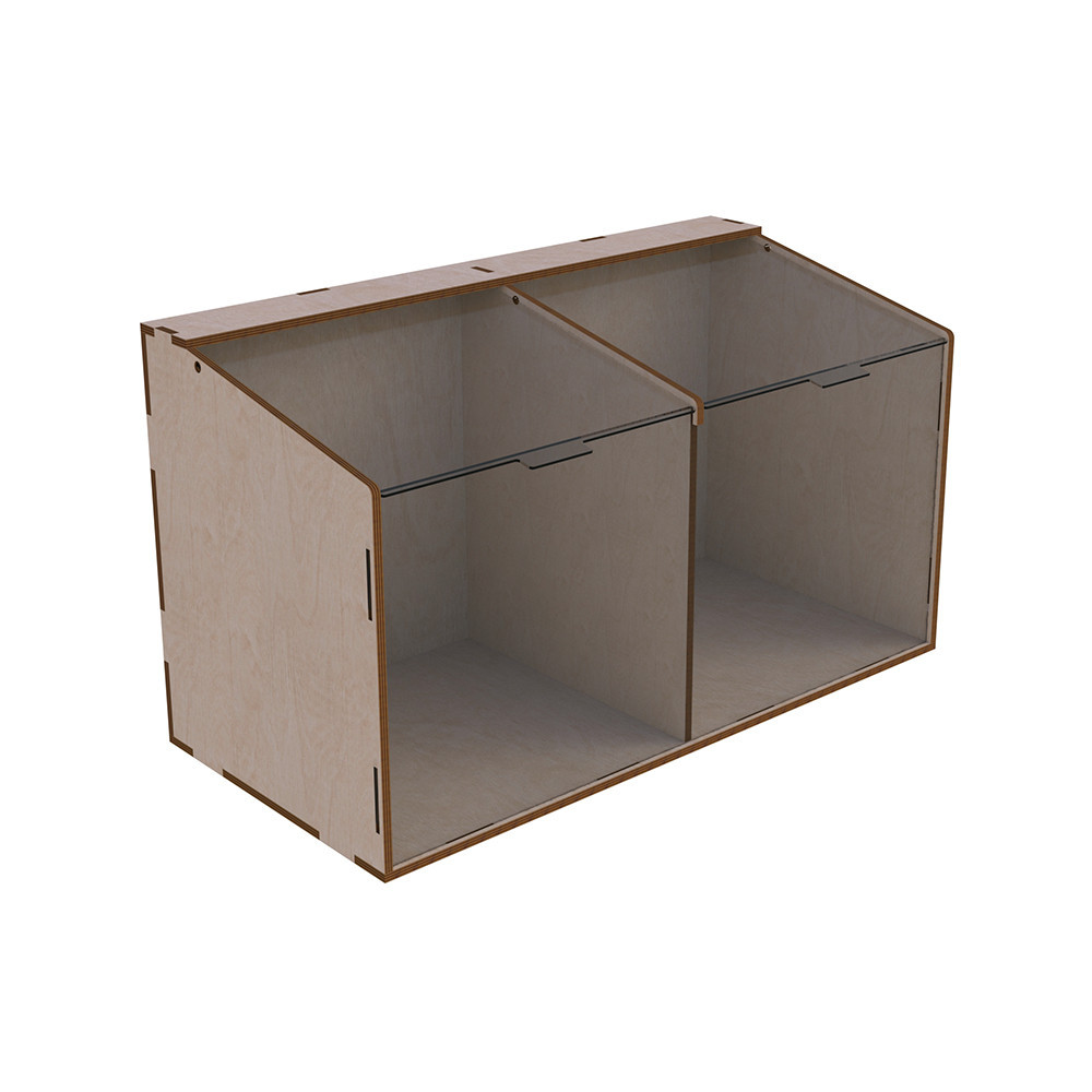 Диспенсер EKOSTAR для конфет, снеков, орехов, крупы на 2 ячейки Киев - изображение 3