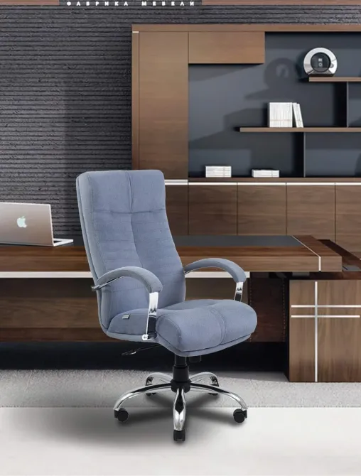 Офисное Кресло Руководителя Richman Orion Missoni Хром М3 MultiBlock Голубой Киев - изображение 4