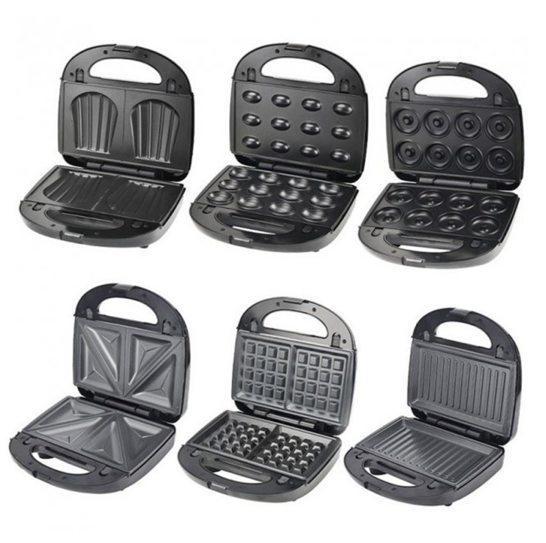 Мультимейкер 6 в 1: Ореховница, Гриль, Сэндвичница, Вафельница DOMOTEC MS 7706 1000 Вт Одесса - изображение 3