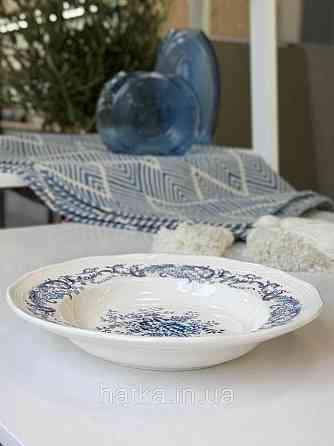 Тарілка глибока порцеляна вінтажний стиль 300 мл 23*4 см  "Grevelingen" 8030-512 для дому та ресторанів Київ