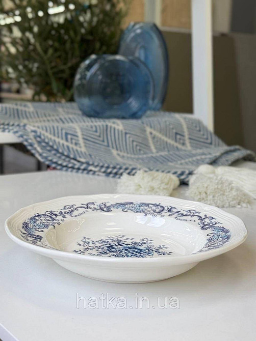 Тарілка глибока порцеляна вінтажний стиль 300 мл 23*4 см  "Grevelingen" 8030-512 для дому та ресторанів Київ - фото 5