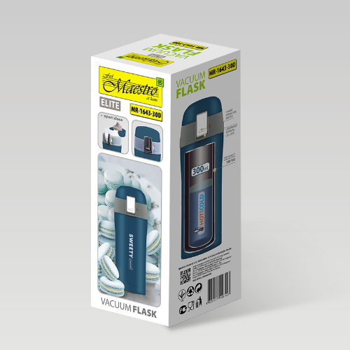 Термочашка 300мл нержавіюча сталь блакитний Sweety Maestro MR-1643-30D Житомир - фото 5