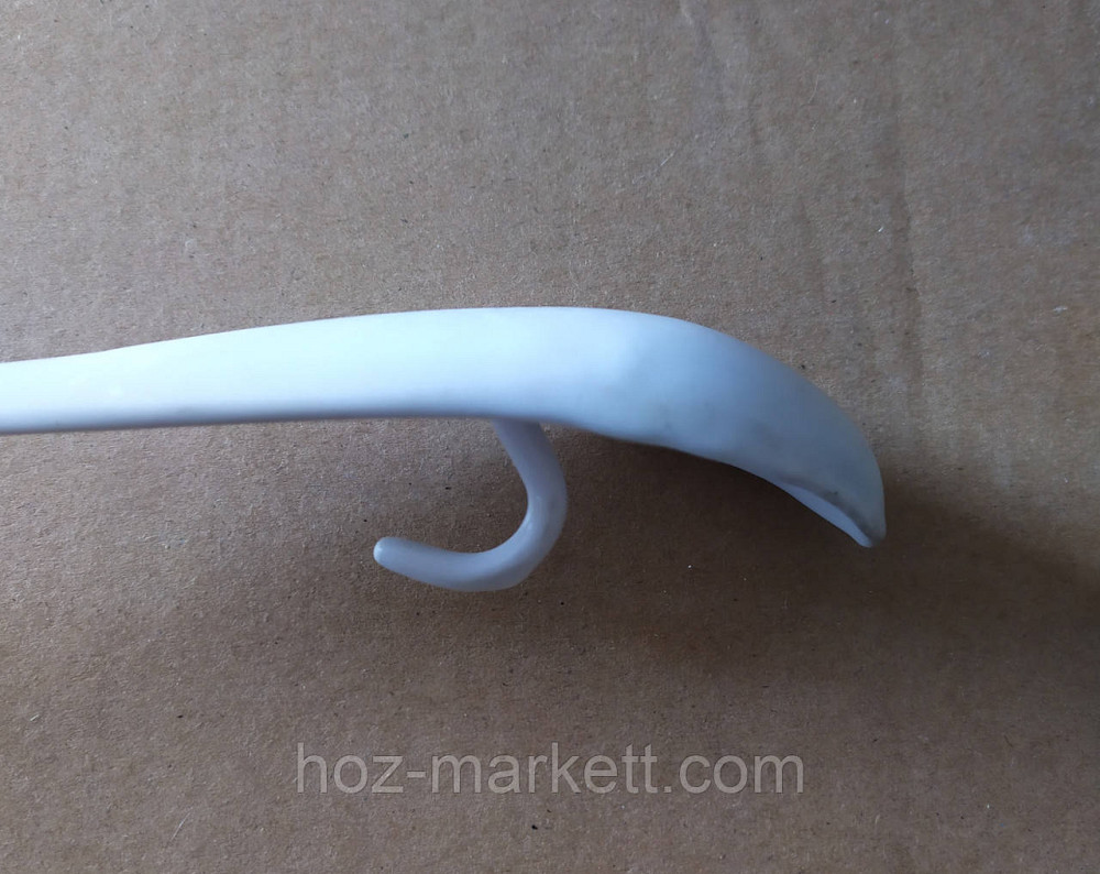 Вішалки плічка, тремпіль металевий у білому силіконі з хромованим гачком широкі з декором дерево Харків - фото 6