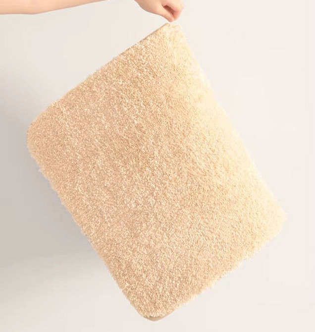 Коврик для ванной комнаты и душа коврик для ног в душевую,микрофибра, атискользящий размер 40х60 см,бежевый Каменец-Подольский - изображение 3