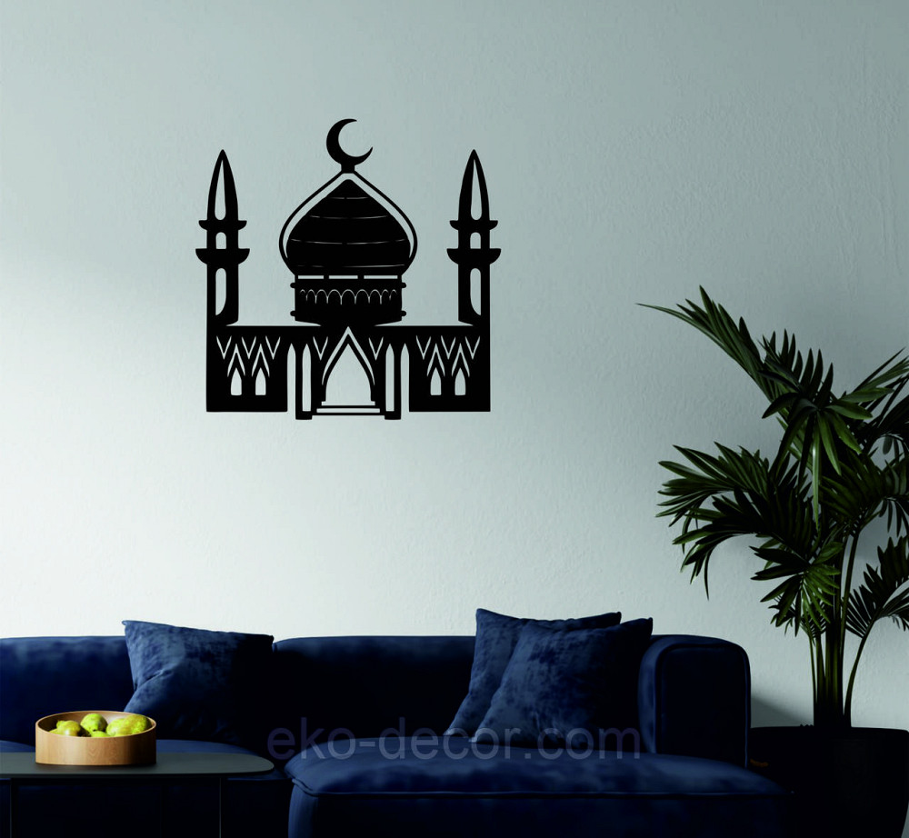 Декоративне настінне Панно «Іслам» Декор на стіну 70*70 см, Чорний Київ - фото 3