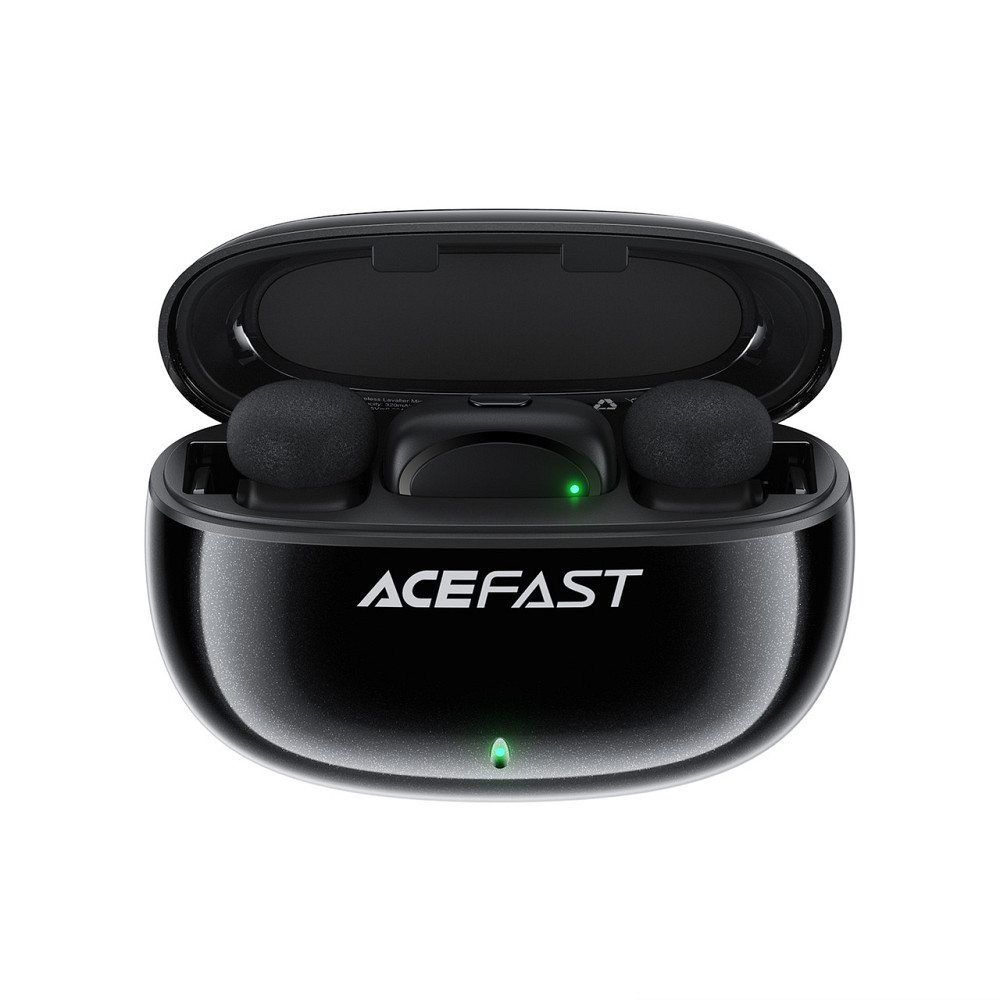 Бездротова мікрофонна система ACEFAST R2 dual-mic (Type-C) Black Київ - фото 3