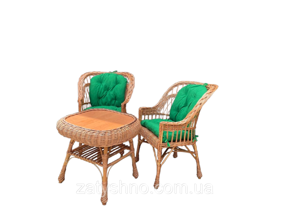 Комплект плетених меблів з подушками Київ - фото 9