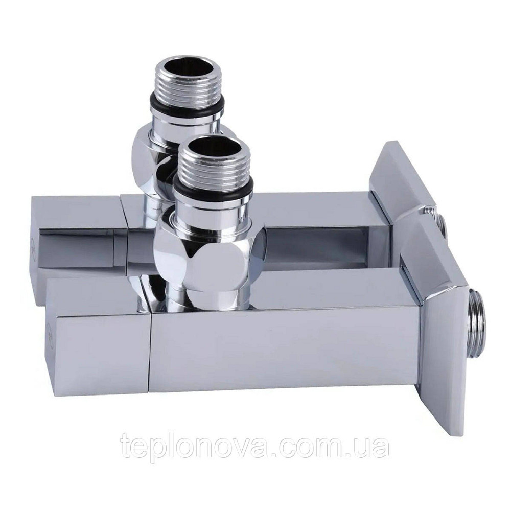 Кутовий кран подовжений Solomon CUBE CHROM 1/2"х1/2", 2 шт. Чернівці - фото 3