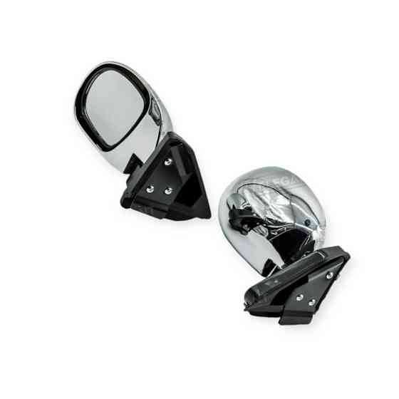 Зеркало заднего вида наружное универсальное на шарнире хром (к-кт 2 шт) 2101-2107 Мукачево