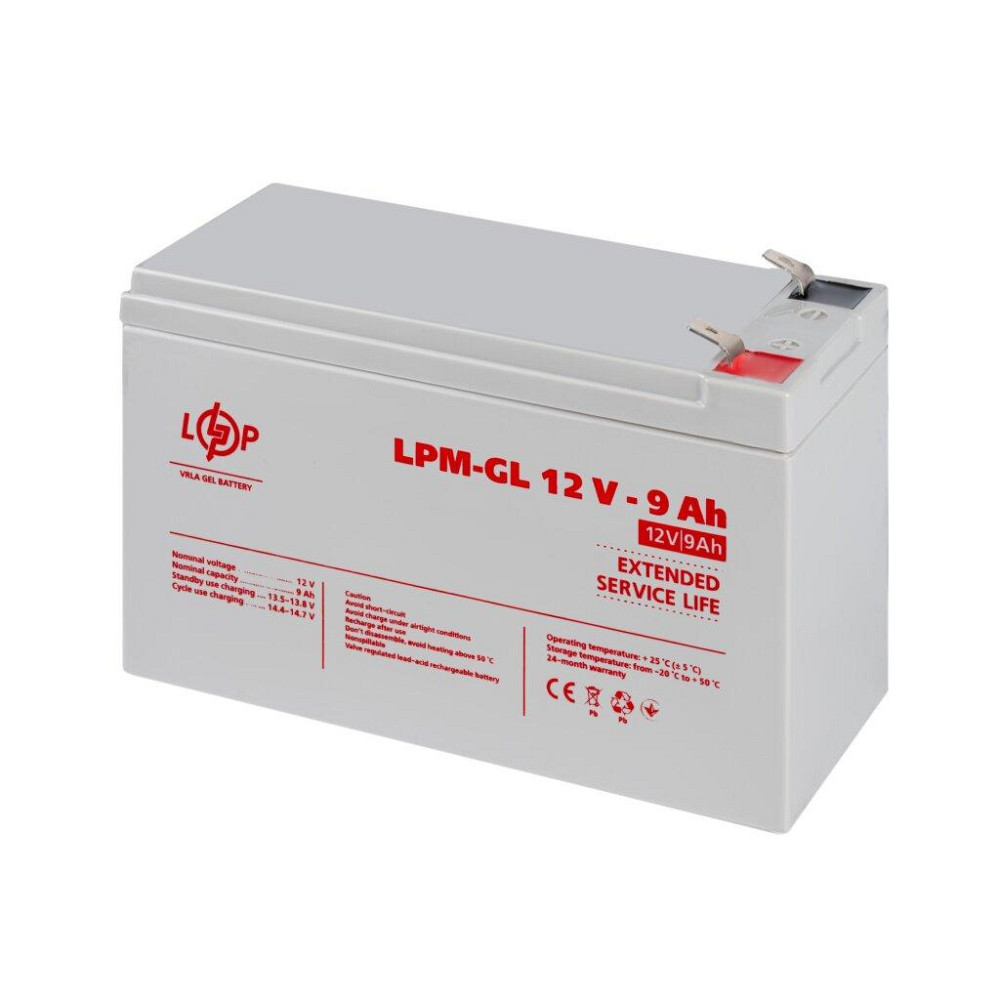 Аккумулятор гелевый LPM-GL 12V - 9 Ah Киев - изображение 4