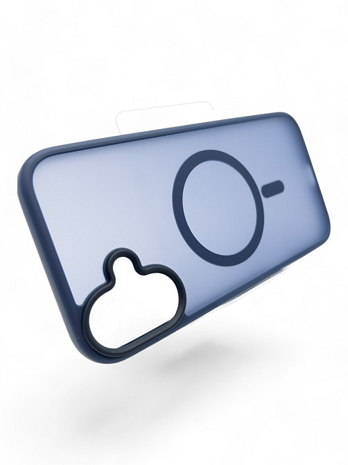 Чохолнакладка BeCover Metal Buttons Case MagSafe для Apple iPhone 16 Plus Blue (712094) Синій Харьков - изображение 3