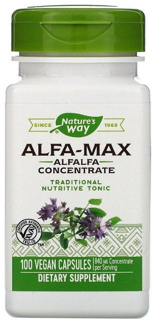 Люцерна Nature's Way Alfa-Max 840 мг 100 капсул Київ - фото 1