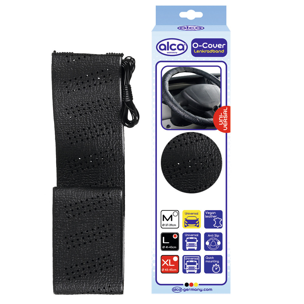 Оплітка на кермо "O-Cover" 40-42см чорна Alca, 597000 Київ - фото 1