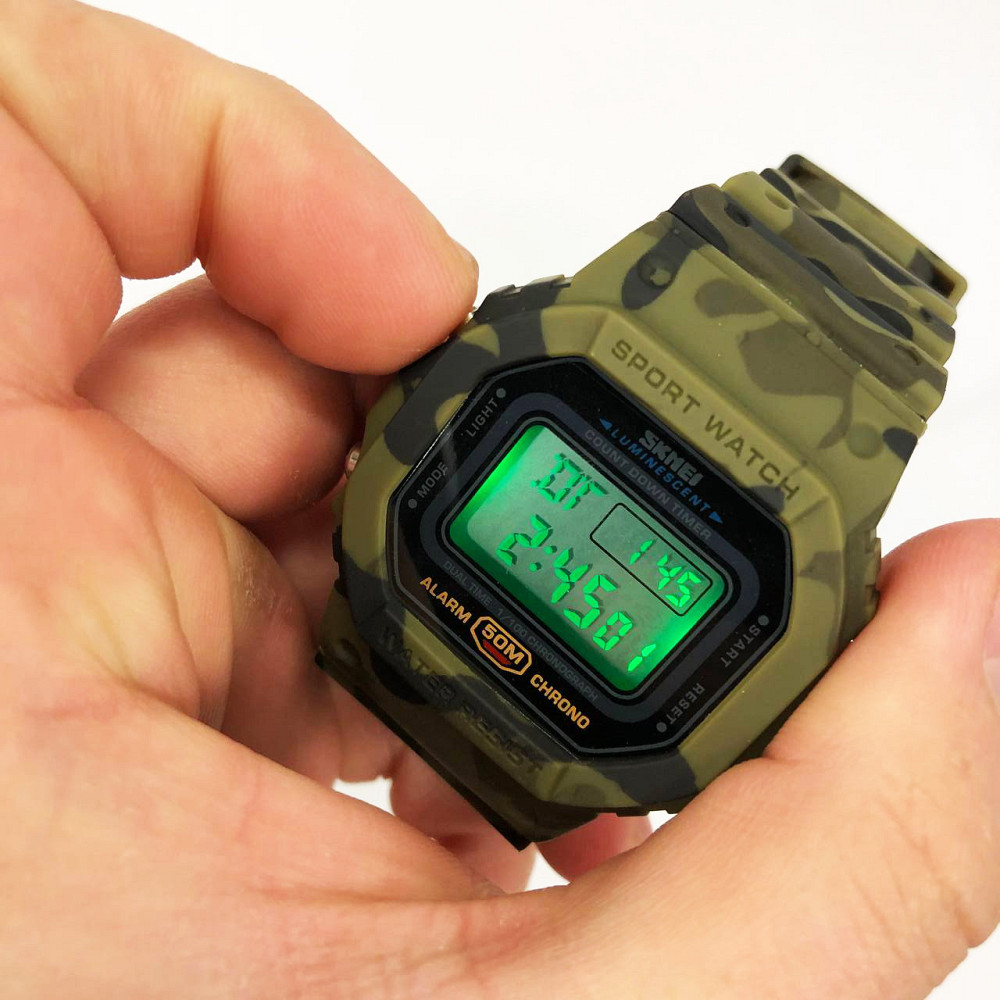 Брендовые мужские часы SKMEI 1628CMGN, Часы армейские оригинал, Часы для походов спортивные спорт TE-81 Львов - изображение 15