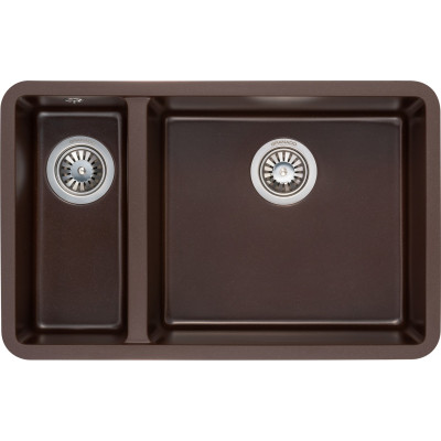 Мийка кухонна GRANADO Under top DOUBLE marron (gr3406) Вінниця - фото 1