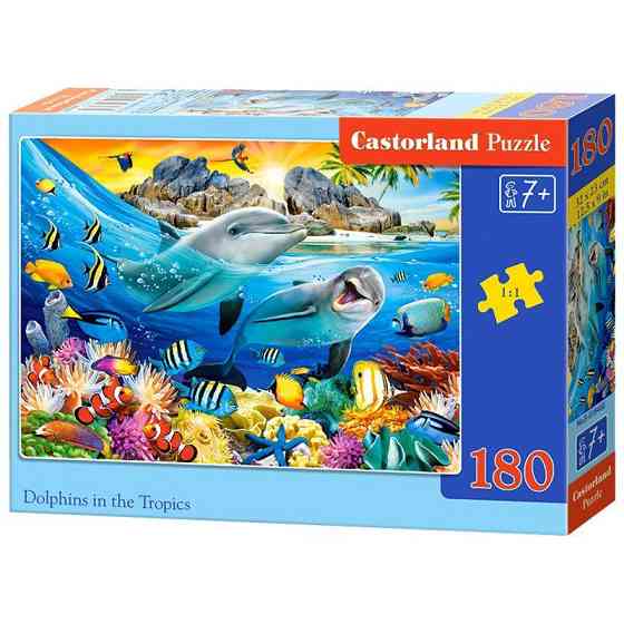 Пазл 180 ел. "Castorland""Дельфіни в тропіках", шт Київ