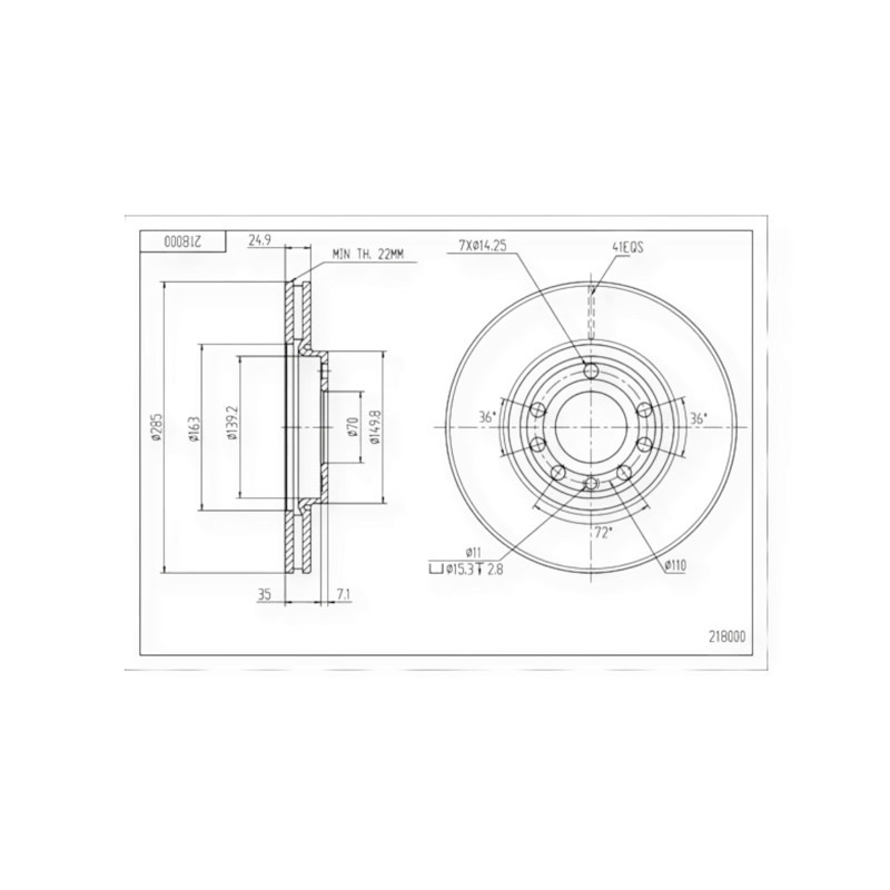 Диск Opel Vectra C передній (285mmx25mm) гальмівний Мукачево - фото 1