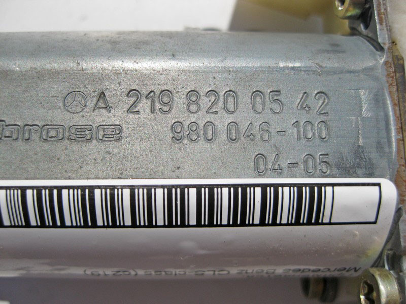 Mercedes-Benz  A2198200542 Моторчик лівого склопідйомника CLS C219 Одеса - фото 3