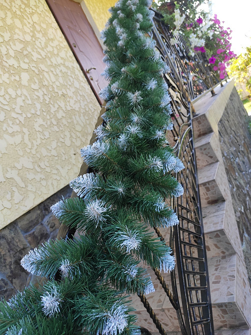 Гирлянда хвойная искусственная «Снежная Королева» 2.7 м декоративная елочная ветка Киев - изображение 4