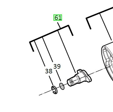 Шпиндель для M12FIWF12 MILWAUKEE Одеса - фото 1