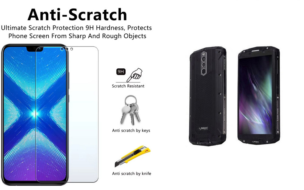 Захисне скло NeoGlass для Sigma mobile X-treme PQ54 – надпрозоре та стійке Київ - фото 1