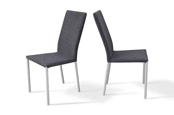 Стілець Соло, метал білий/ тканина сіра Київ