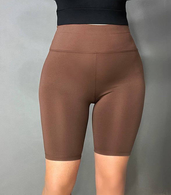 Шорти жіночі Oysho 114 велосипедки з логотипом коричневі, коричневий, L Одеса - фото 6