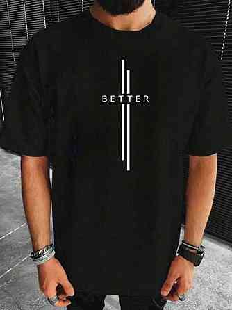 Футболка чоловіча с принтом  42 Чорний 2664090225 Дніпро