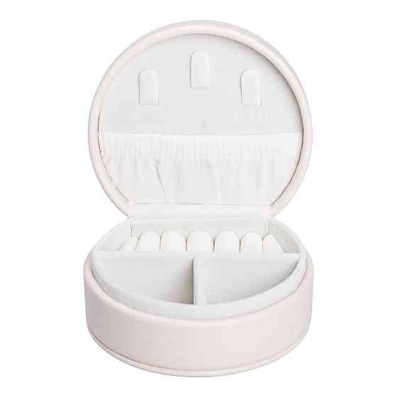 Yiwu Скринька для прикрас з еко шкіри 10×9×4.5 см ​​органайзер для ювелірних виробів HP-5-31BE Коломыя