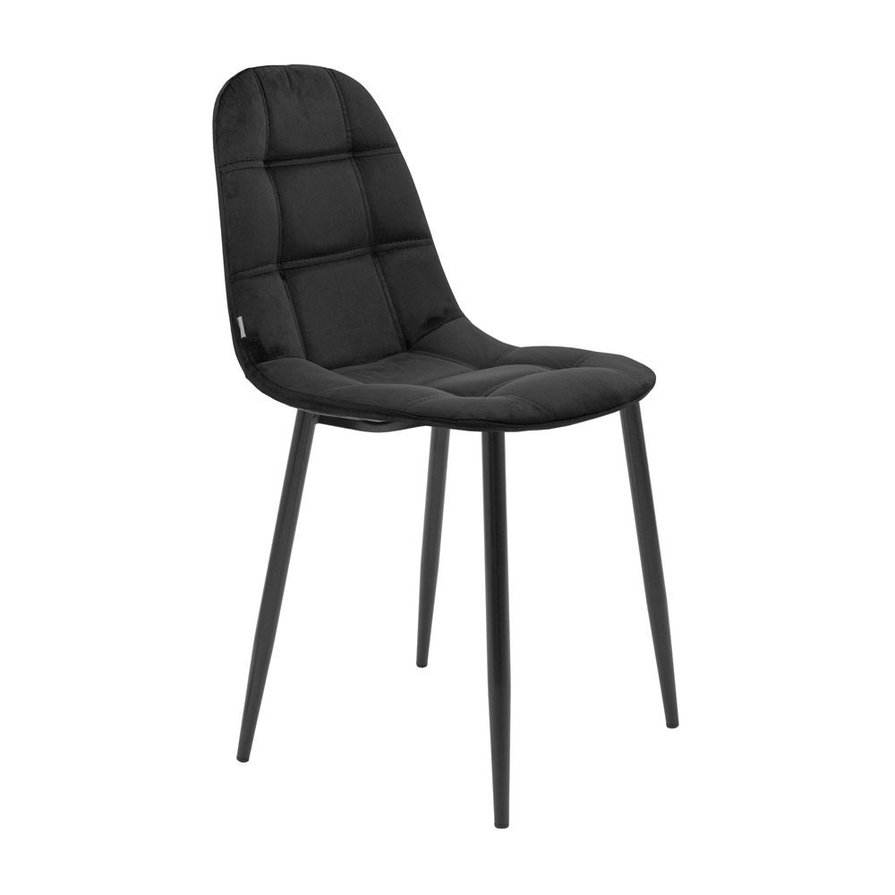 Стілець крісло м'який SplitDesign U Florida Black чорні ніжки Чорний Київ - фото 1