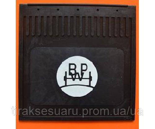 Брызговик с надписью BPW 400х400 рельефная надпись Брызговик резиновый 400х400 БПВ рельефная надпись Луцк - изображение 1
