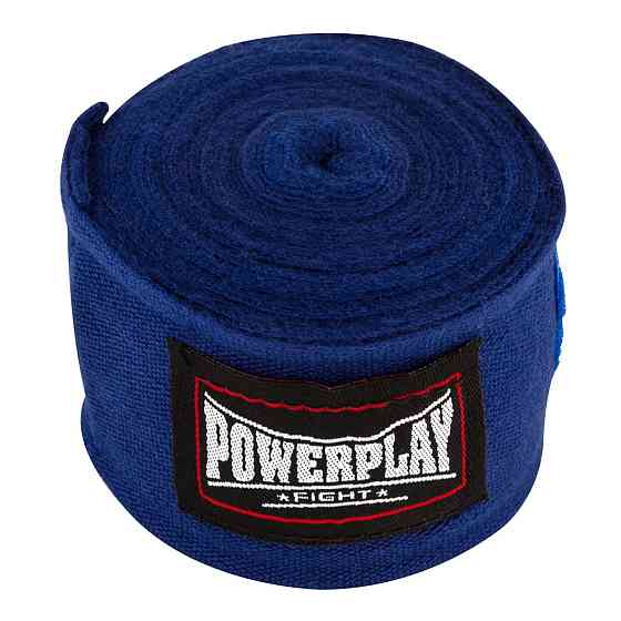 Бинти для боксу PowerPlay 3047 Сині Lycra (спандекс) (4м) Каменское