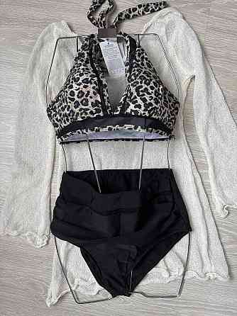 Купальник жіночий роздільний з леопардовим принтом S Харків