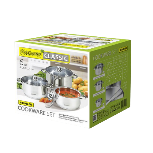 Набір каструль 6 предметів MR-2020-6XL Maestro Житомир - изображение 4