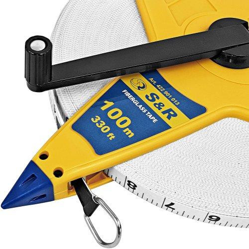 Рулетка S&R FIBERGLASS TAPE 100 м x 13 мм Одеса - фото 2