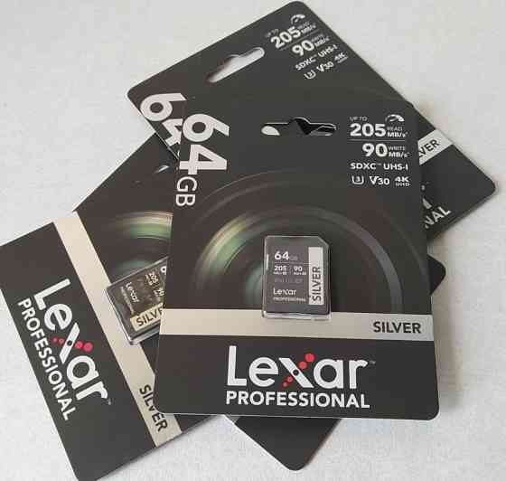 Карта Lexar 64GB Professional SILVER UHS-I SDXC Memory Card. Харків