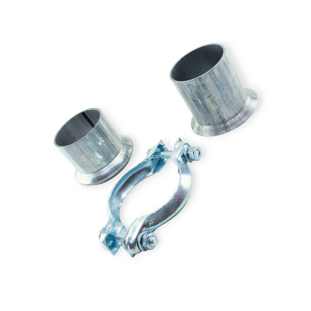 Хомут d=56 з патрубком FA1 (2 болти) глушника Мукачево - фото 1