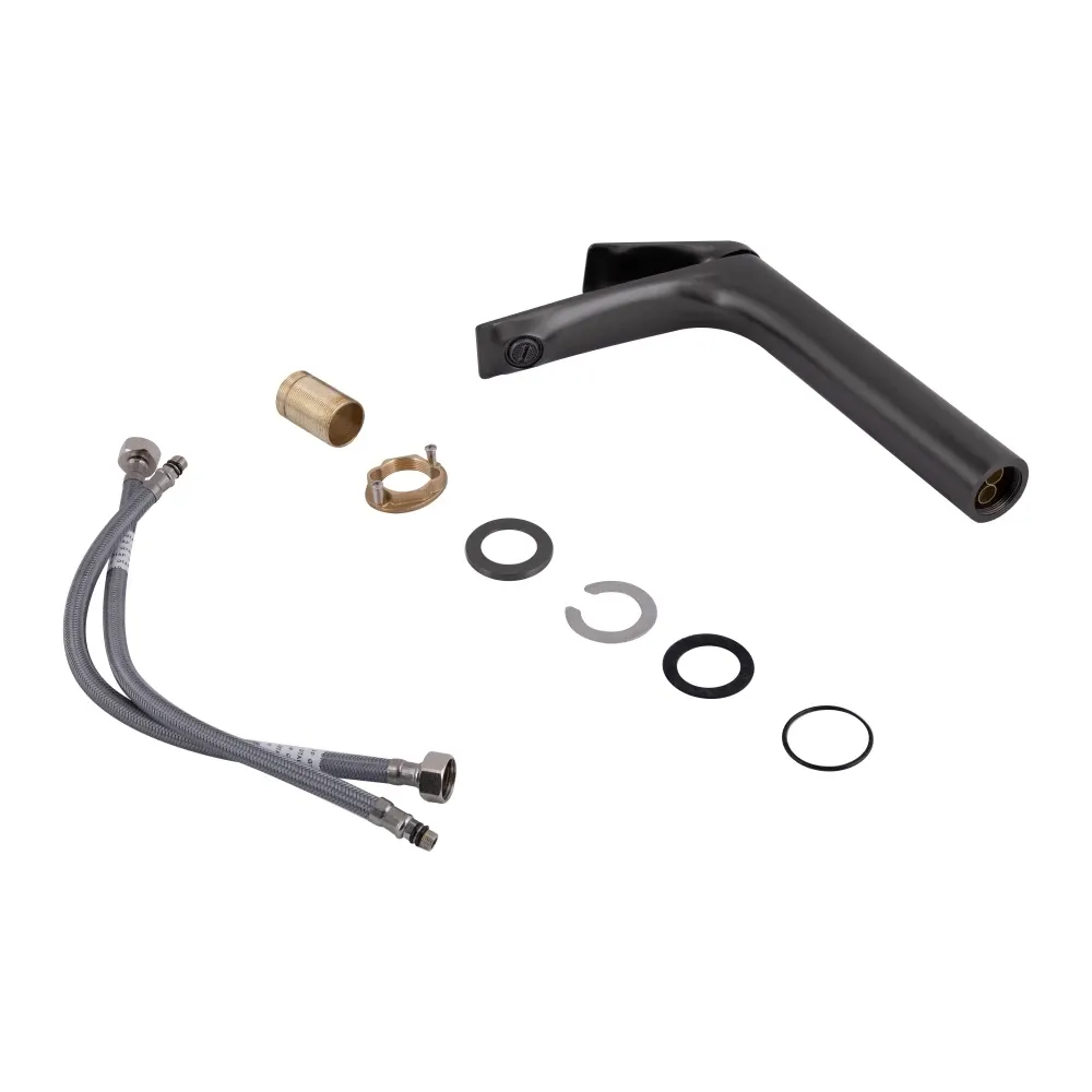 Змішувач для раковини високий Qtap Vlasta New QTVLA269GMB45653 Gunmetal Black PVD графіт Київ - фото 4