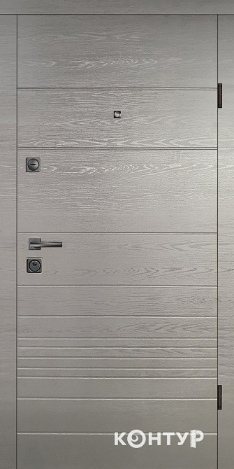 Двери квартирные, серия ТИП 12.2 модель 147 титан горизонт/шел горизонт Киев - изображение 1