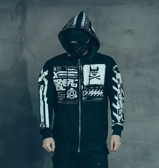 Худи, черная толстовка мужская, свитшот 2711253833 размер 50 Днепр - изображение 4