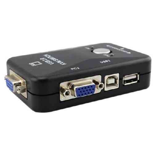 KVM свич 2 порта VGA + USB, переключатель для управления двумя компьютерами Киев