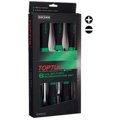 Набір викруток Toptul ударних (з шестигранником) 6 шт. (GAAE0605) Вінниця - фото 1