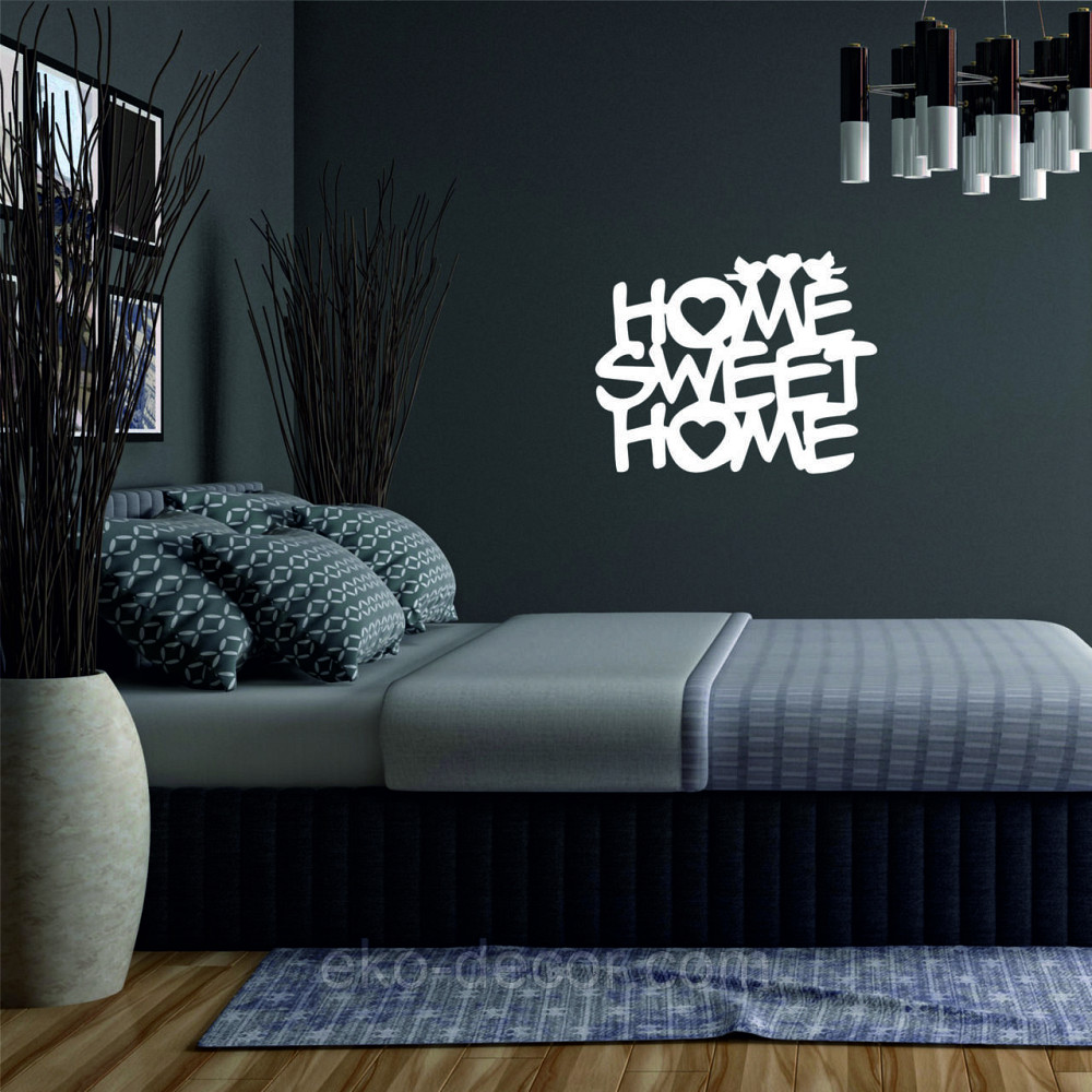 Декоративное настенное Панно «Нome sveet home», Декор на стену 50*39 cм, Белый Киев - изображение 3